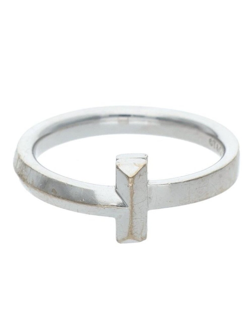 Tiffany & Co T One 18k White Gold Ring